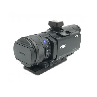 SONY (ソニー)  4K対応デジタルビデオカメラ FDR-AX100　LEDビデオライト HVL-LE1 マイク ECM-CG50 他付属