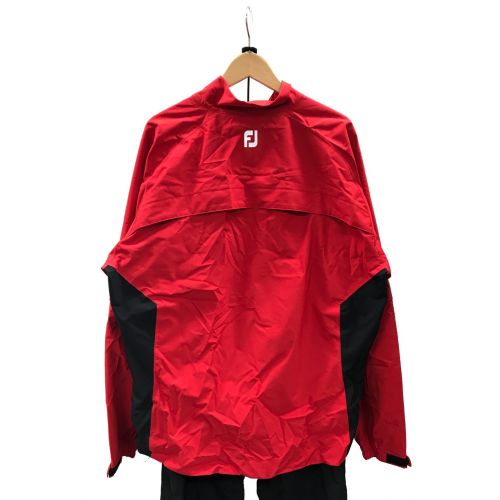 FOOT-JOY (フットジョイ) ドライジョイズレインスーツ メンズ SIZE 2XL レッド×ブラック FJ-S20-O01