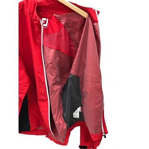 FOOT-JOY (フットジョイ) ドライジョイズレインスーツ メンズ SIZE 2XL レッド×ブラック FJ-S20-O01