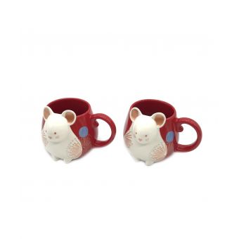 STARBUCKS COFFEE (スターバックスコーヒ) マグカップ 2個ｾｯﾄ ﾏｳｽ ﾚｯﾄﾞ