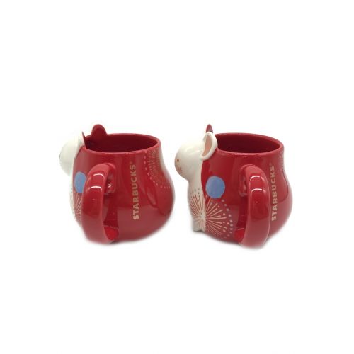 STARBUCKS COFFEE (スターバックスコーヒ) マグカップ 2個ｾｯﾄ ﾏｳｽ ﾚｯﾄﾞ