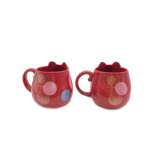 STARBUCKS COFFEE (スターバックスコーヒ) マグカップ 2個ｾｯﾄ ﾏｳｽ ﾚｯﾄﾞ