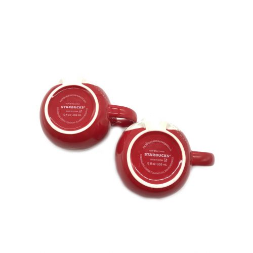 STARBUCKS COFFEE (スターバックスコーヒ) マグカップ 2個ｾｯﾄ ﾏｳｽ ﾚｯﾄﾞ