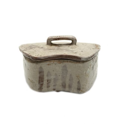 志野焼 (シノヤキ) 茶器 絵志野蓋物向付