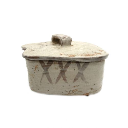 志野焼 (シノヤキ) 茶器 絵志野蓋物向付