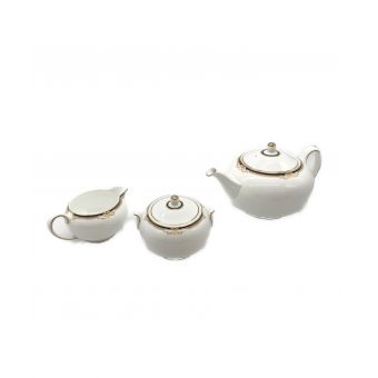 Wedgwood (ウェッジウッド) ティーポット＆シュガーポット&クリーマー キャベンディッシュ 3Pセット