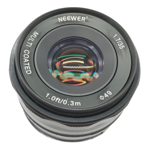 NEEWER プライムマニュアルフォーカスレンズ 35mm F1.7 ソニーマウント -