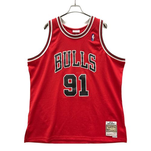 MITCHELL & NESS (ミッチェルアンドネス) バスケットボールユニフォーム メンズ SIZE 2XL レッド NBA BULLS デニス・ロッドマン