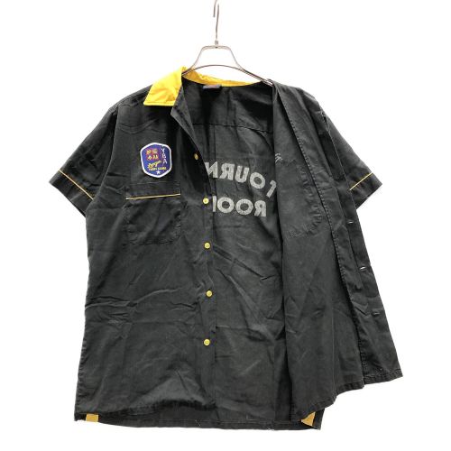 Hilton (ヒルトン) ボーリングシャツ メンズ SIZE L ブラック×イエロー