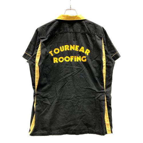 Hilton (ヒルトン) ボーリングシャツ メンズ SIZE L ブラック×イエロー ヴィンテージ