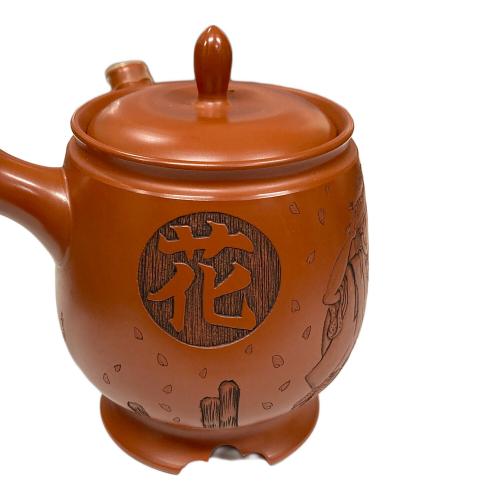 常滑焼 (トコナメヤキ) 急須 吉川雪堂 美人画