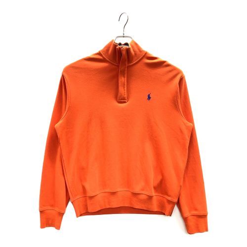 POLO GOLF RALPH LAUREN (ポロ ゴルフ ラルフローレン) ゴルフウェア ハーフジップスウェット 90s メンズ SIZE L オレンジ ポニー刺繍ロゴ