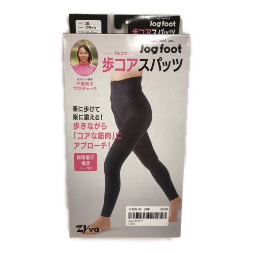 Jog foot（フットジョグ） 歩コアスパッツ 3L ブラック