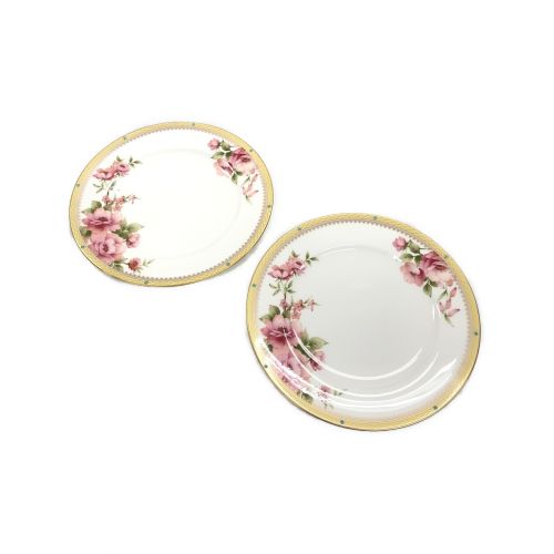 Noritake (ノリタケ) プレート 花更紗21㎝プレート ペア