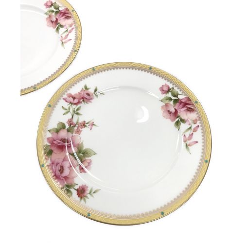 Noritake (ノリタケ) プレート 花更紗21㎝プレート ペア