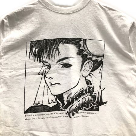 Capcom(カプコン) 春麗(チュンリー) Tシャツ STREET FIGHTER (ストリートファイター) 1991年製 メンズ ホワイト