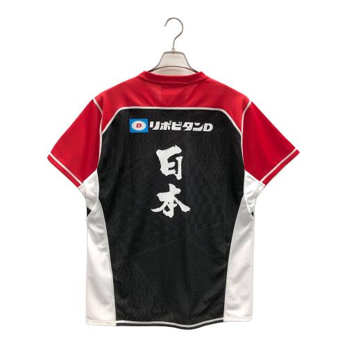 Canterbury (カンタベリー) ラグビージャージー JAPAN PRACTICE TEE（ジャパン プラクティス ティー） R39504JL 3L レッド×ブラック