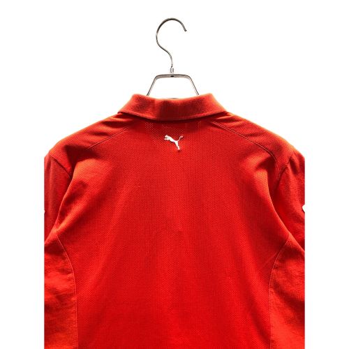 PUMA (プーマ) Ferrari(フェラーリ) レーシングポロシャツ メンズ US M レッド ヴィンテージ