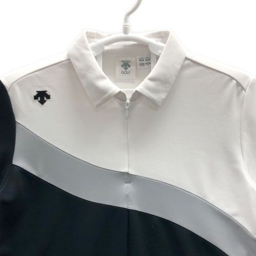 DESCENTE GOLF (デサントゴルフ) ゴルフウェア(トップス) レディース SIZE L ブラック×ホワイト