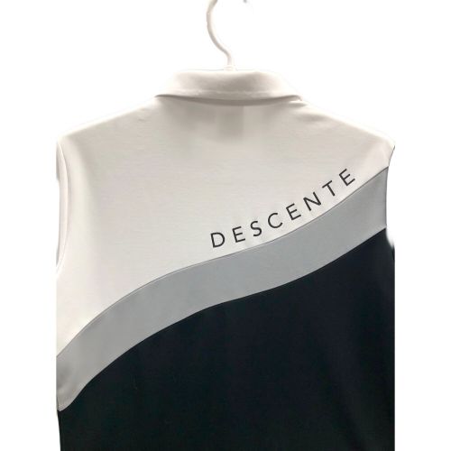 DESCENTE GOLF (デサントゴルフ) ゴルフウェア(トップス) レディース SIZE L ブラック×ホワイト