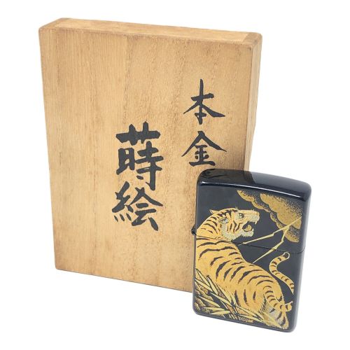 ZIPPO (ジッポー) オイルライター 本金 蒔絵 虎 1998年 USA製