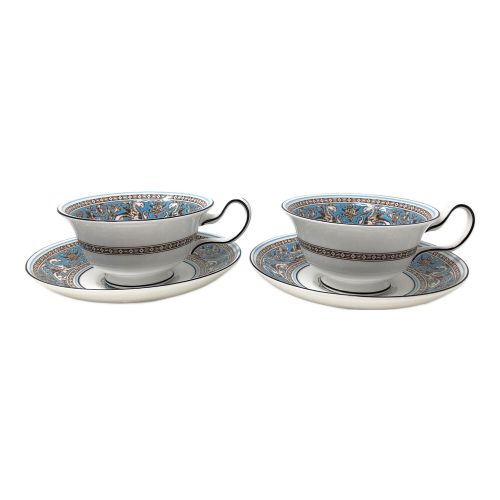 Wedgwood (ウェッジウッド) カップ&ソーサー フロレンティーン・ターコイズ 2Pセット