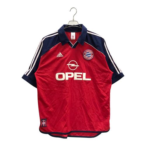 adidas (アディダス) サッカーユニフォーム メンズ XXXO レッド×ネイビー 1999-01年バイエルン・ミュンヘン