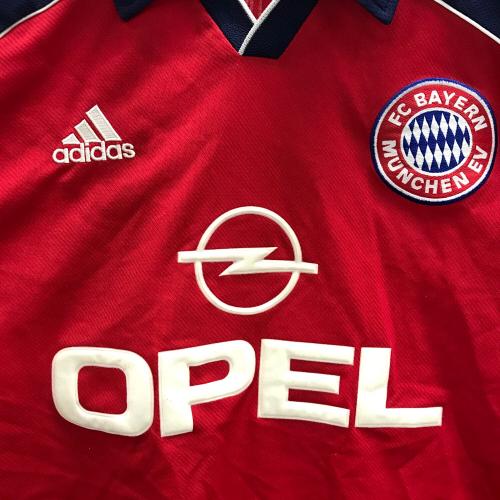 adidas (アディダス) サッカーユニフォーム メンズ XXXO レッド×ネイビー 1999-01年バイエルン・ミュンヘン