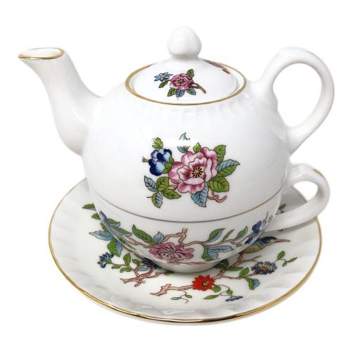 Aynsley (エインズレイ) ティーフォーワン ペンブロック カップ＆ソーサー ポット Bone china (ボーンチャイナ)