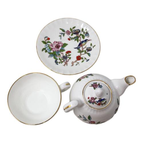 Aynsley (エインズレイ) ティーフォーワン ペンブロック カップ＆ソーサー ポット Bone china (ボーンチャイナ)