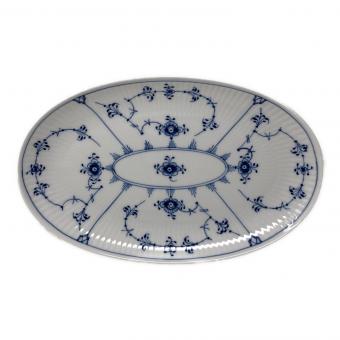 ROYAL COPENHAGEN (ロイヤル・コペンハーゲン) オーバルプレート ブルーフルーテッド・プレイン
