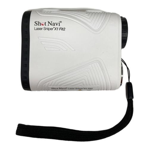Shot Navi（ショットナビ） ゴルフ距離測定器  ホワイト Laser SniperX1 Fit2