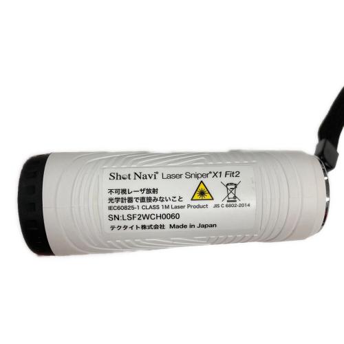 Shot Navi（ショットナビ） ゴルフ距離測定器  ホワイト Laser SniperX1 Fit2