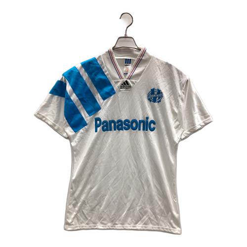 adidas (アディダス) サッカーユニフォーム 1992オリンピック マルセイユホーム Panasonic（パナソニック） メンズ US M ホワイト×スカイブルー