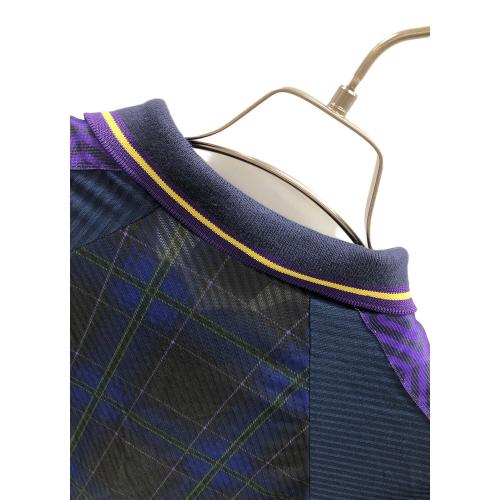 UMBRO (アンブロ) サッカーユニフォーム 90'sスコットランド代表 メンズ SIZE XL ネイビー×パープル/タータンチェック