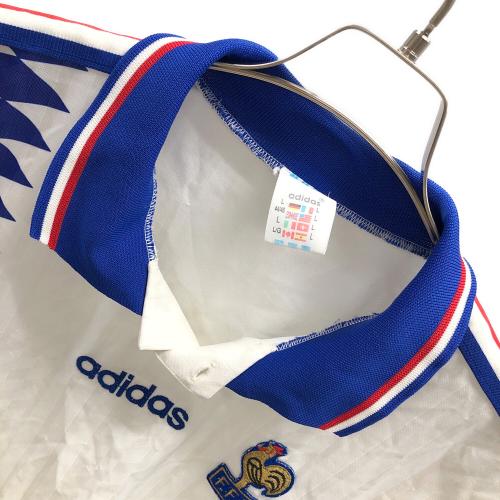 adidas (アディダス) サッカーユニフォーム フランス代表 メンズ US L ホワイト×ブルー