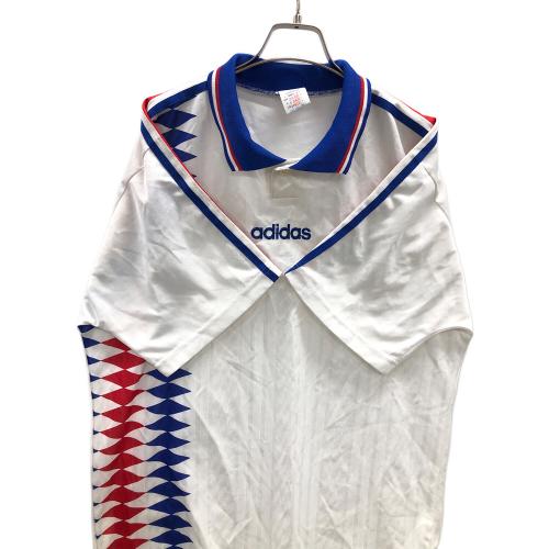 adidas (アディダス) サッカーユニフォーム フランス代表 メンズ US L ホワイト×ブルー