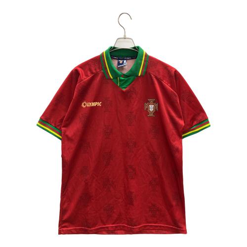 OLYMPIC (オリンピック) サッカーユニフォーム ポルトガル メンズ SIZE L レッド×グリーン