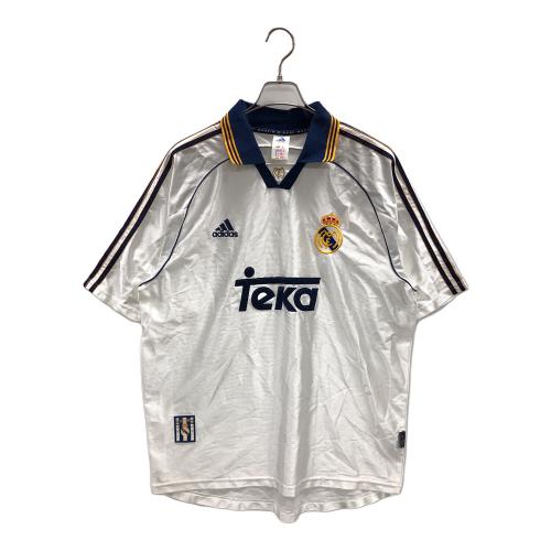 adidas (アディダス) サッカーユニフォーム レアルマドリード90's メンズ US L ホワイト×ネイビー