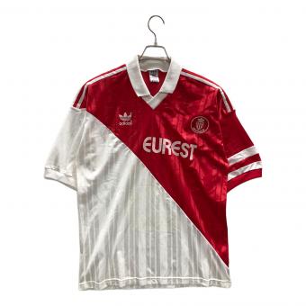 adidas (アディダス) サッカーユニフォーム 90's モナコ メンズ US L ホワイト×レッド