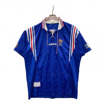adidas (アディダス) サッカーユニフォーム 96-97フランス代表 メンズ US XL ブルー×ホワイト