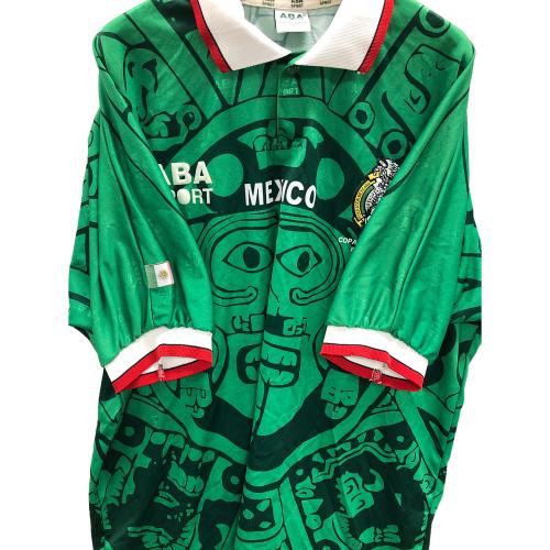 ABASPORT（アバスポート） サッカーユニフォーム 98年W杯メキシコ代表 メンズ SIZE L グリーン