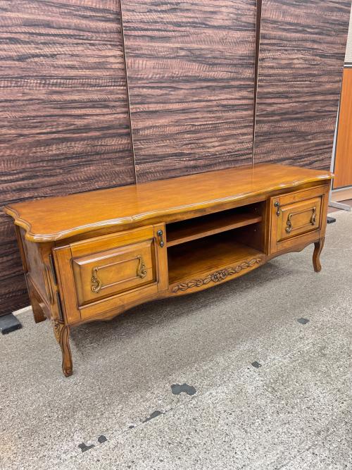 アンティーク調ローボード ブラウン