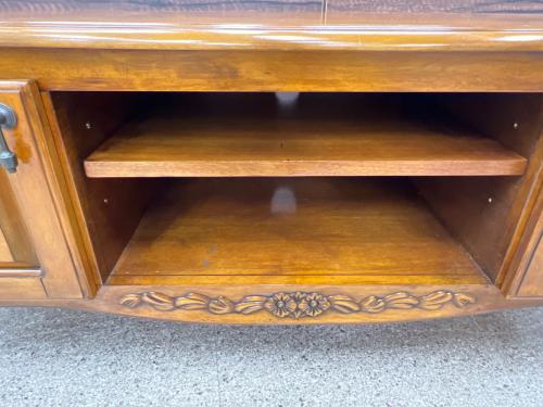 アンティーク調ローボード ブラウン