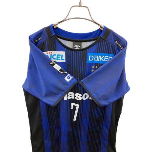 UMBRO (アンブロ) サッカーユニフォーム 2019年 #7 遠藤保仁 メンズ ブラック×ブルー