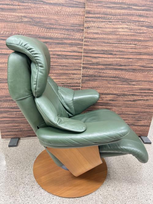 karimoku (カリモク) リクライニングチェア オリーブ THE FIRST（ザファースト） RU-73 本革製