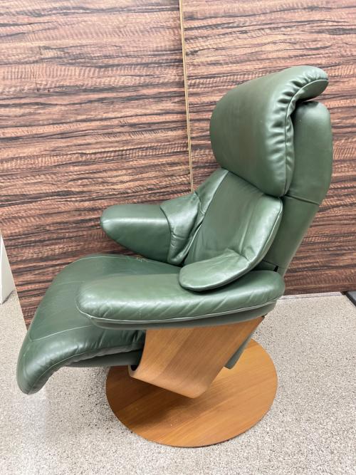 karimoku (カリモク) リクライニングチェア オリーブ THE FIRST（ザファースト） RU-73 本革製