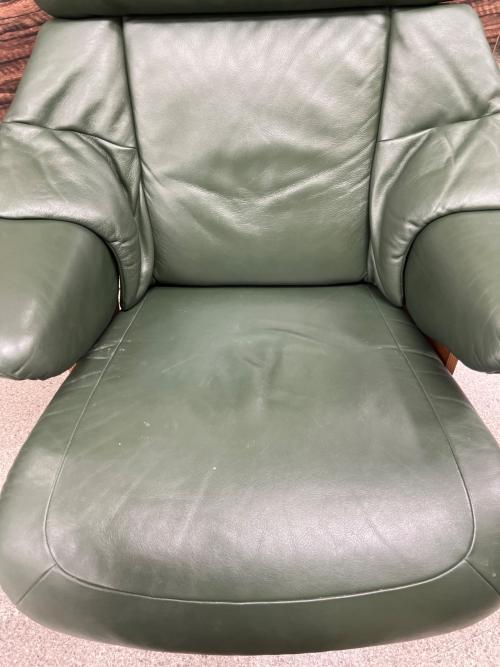 karimoku (カリモク) リクライニングチェア オリーブ THE FIRST（ザファースト） RU-73 本革製