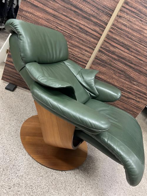 karimoku (カリモク) リクライニングチェア オリーブ THE FIRST（ザファースト） RU-73 本革製