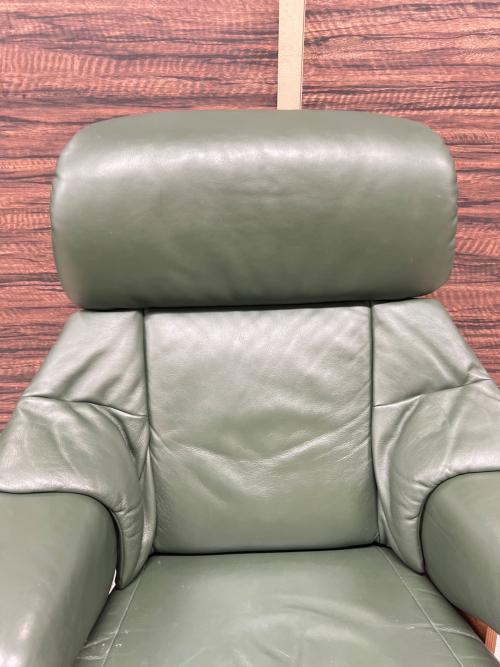 karimoku (カリモク) リクライニングチェア オリーブ THE FIRST（ザファースト） RU-73 本革製